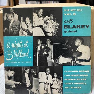 【LP】レキシントン★アート・ブレイキー / ART BLAKEY / ア・ナイト・アト・バードランドVOL.3 / US盤 BLUE NOTE 5039 10インチ盤