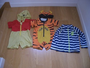  including carriage USED Pooh Tiger swimsuit cartoon-character costume size 90cm 95cm free shipping 