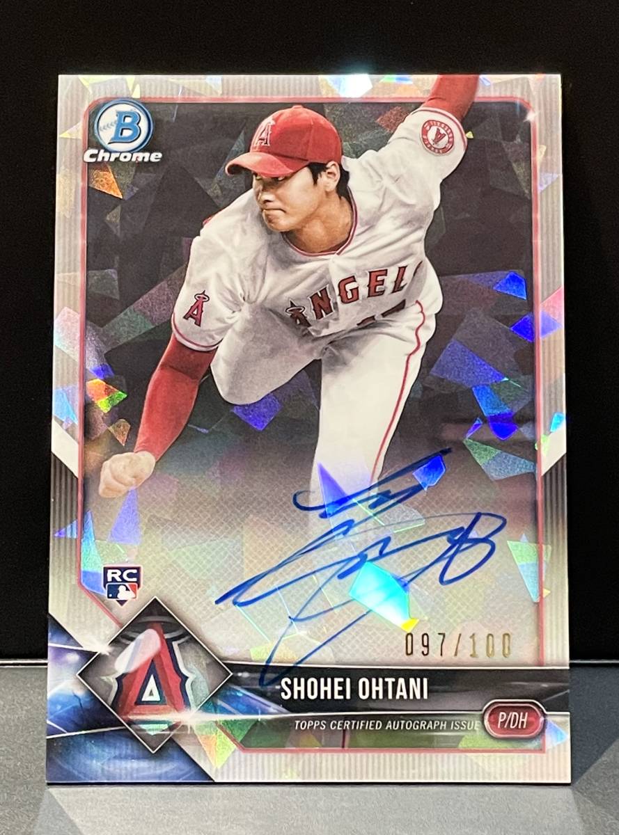 大谷翔平 2018 Bowman Chrome Rookie Auto Atomic Refractor 100枚限定