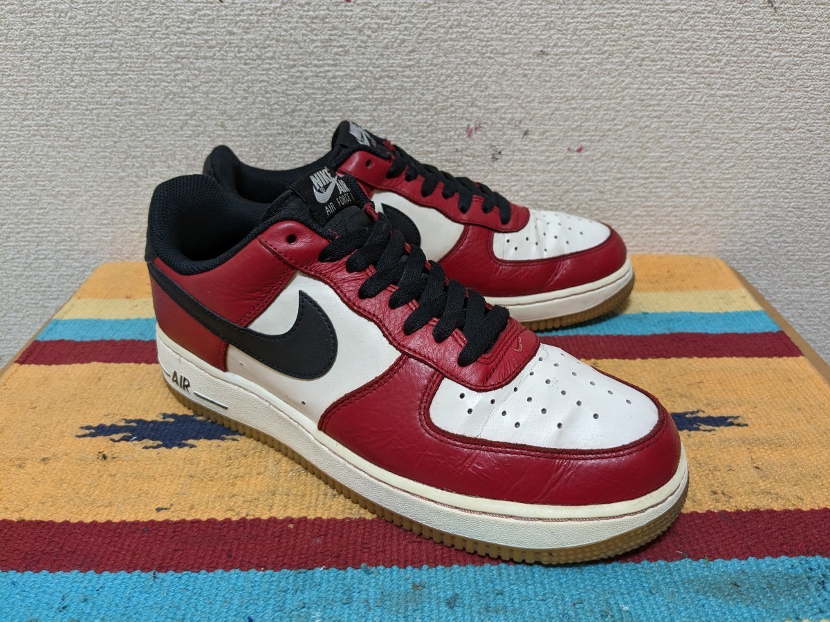 16年製!☆ エア フォース 1 low シカゴ 赤×白×黒 エア ジョーダン 1