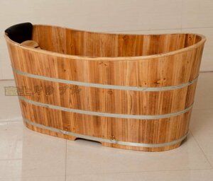 実用☆ 木製 美容院 お風呂 成人 風呂バケツ サウナ 家庭用 シャワー 長さ120cm