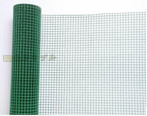  high quality * durability PVC painting low charcoal element steel wire animal protection net to licca ru fencing net net mesh hardness plastic industrial arts 1.2m×30m