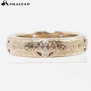 Loree Rodkin Rory Lodkin K18 Желтый золотой бриллиант XTL Flat Engied Band w/Princess Ring Ring № 6.5 [55482]