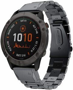 【送料無料】 ガーミン Garmin Approach S62/S60/Forerun945/935/745用 22mm ステンレス製 交換バンド