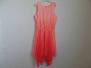 (53774)H&M Kids девочка One-piece платье salmon розовый серия 11-12Y 152 USED