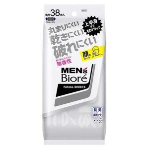  Kao men's biore. face seat fragrance do not mind less .. desk 38 sheets 10 piece set free shipping 