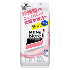 花王　メンズビオレ　洗顔シート　肌ケアタイプ　卓上用　38枚　10個セット 送料無料