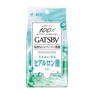 マンダム　ギャツビー　フェイシャルペーパー　モイストタイプ　徳用タイプ　42枚　10個セット 送料無料