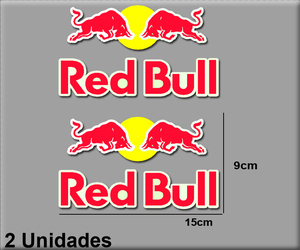 即納 レッドブル RED BULL ロゴ 150mm x 90mm 2枚セット ステッカー 《送料無料》