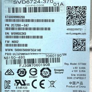 K5071865 SEAGATE 450GB SAS 10K 2.5インチ HDD 6点【中古動作品】の画像4