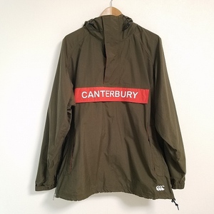 #anc カンタベリー CANTERBURY ブルゾン プルオーバー XL カーキ オレンジ フード付き メンズ [822867]