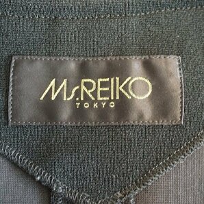 #anc ミズレイコ MS.REIKO ワンピーススーツ 12 黒 花モチーフ スパンコール ノースリーブ レディース [828350]の画像7