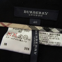 #anc バーバリー BURBERRY パンツ 40 黒 センタープレス レディース [730918]_画像5
