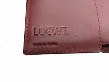 未使用品！LOEWE【ロエベ】アナグラム トライフォールドウォレット コンパクト 三つ折り財布 （4224）_画像8