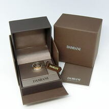 【送料無料】未使用品 ダミアーニ DAMIANI 750PG/WG バーチ 2連リング 1Pダイヤモンド 12号 20045733_画像4