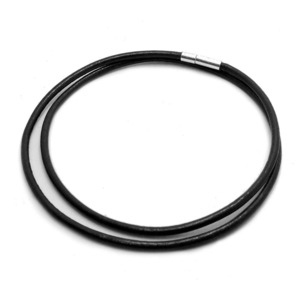  leather choker 60cm leather string chain necklace men's lady's circle leather original leather Indian jewelry neitib series black 