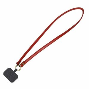  original leather Tochigi leather red smartphone shoulder smartphone for strap neck .. strap 