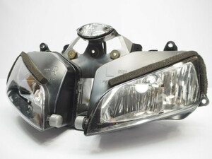 CBR600RR純正ヘッドライト ヘッドランプ レンズは割れ無 補修や部品取り交換素材にPC37 03-06年
