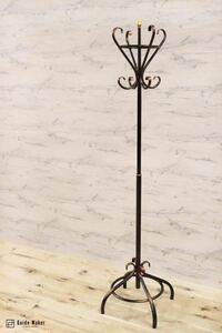 GMFK3470 antique miscellaneous goods paul (pole) hanger coat hanger hat .. iron coat stand Classic 