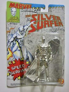 1992 toy bizma- bell super hero z silver surfer figure TOYBIZ MARVEL SUPER HEROES SILVER SURFER