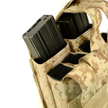 Flyye MOLLE Double M4+ Quad Pistol Mag Pouch AOR1 PH-P002_画像2