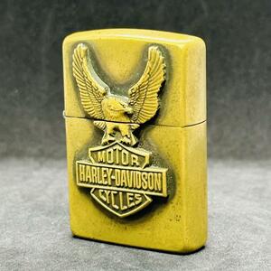 Zippo Harley-Davidson 真鍮　ブラス　1993 ゴールド　金　ハーレーダビッドソン　ダビットソン バイク　イーグル　鷲　IX