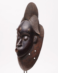  Africa coat jibowa-ru Glo group mask mask No.367 tree carving Africa n art sculpture 