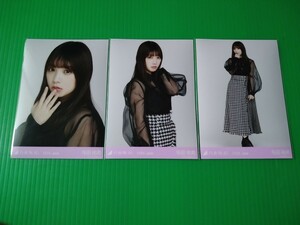 乃木坂46 【与田祐希】 シアーブラウス 生写真 ３種コンプ 2020.June 2020年 6月 ランダム