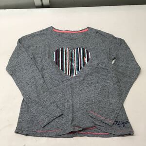 送料無料★TOMMY HILFIGER トミーヒルフィガー★長袖Tシャツ　スパンコール★女の子　子供　L/G 12-14 #50715sj152