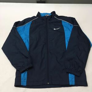 送料無料★NIKE ナイキ★ウィンドブレーカー ナイロンジャケット★キッズ　Sサイズ　140 子供★ネイビー#50724sj62