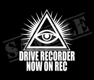 フリーメイソン DRIVE RECORDER NOW ON REC ステッカー