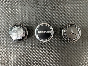 ベンツ◆新型 汎用タイプ AMG ブラッククローム モノクロ ボンネット用オーナメントバッチ/エンジンマーク/W212/S212/S205/W222/W223/W253