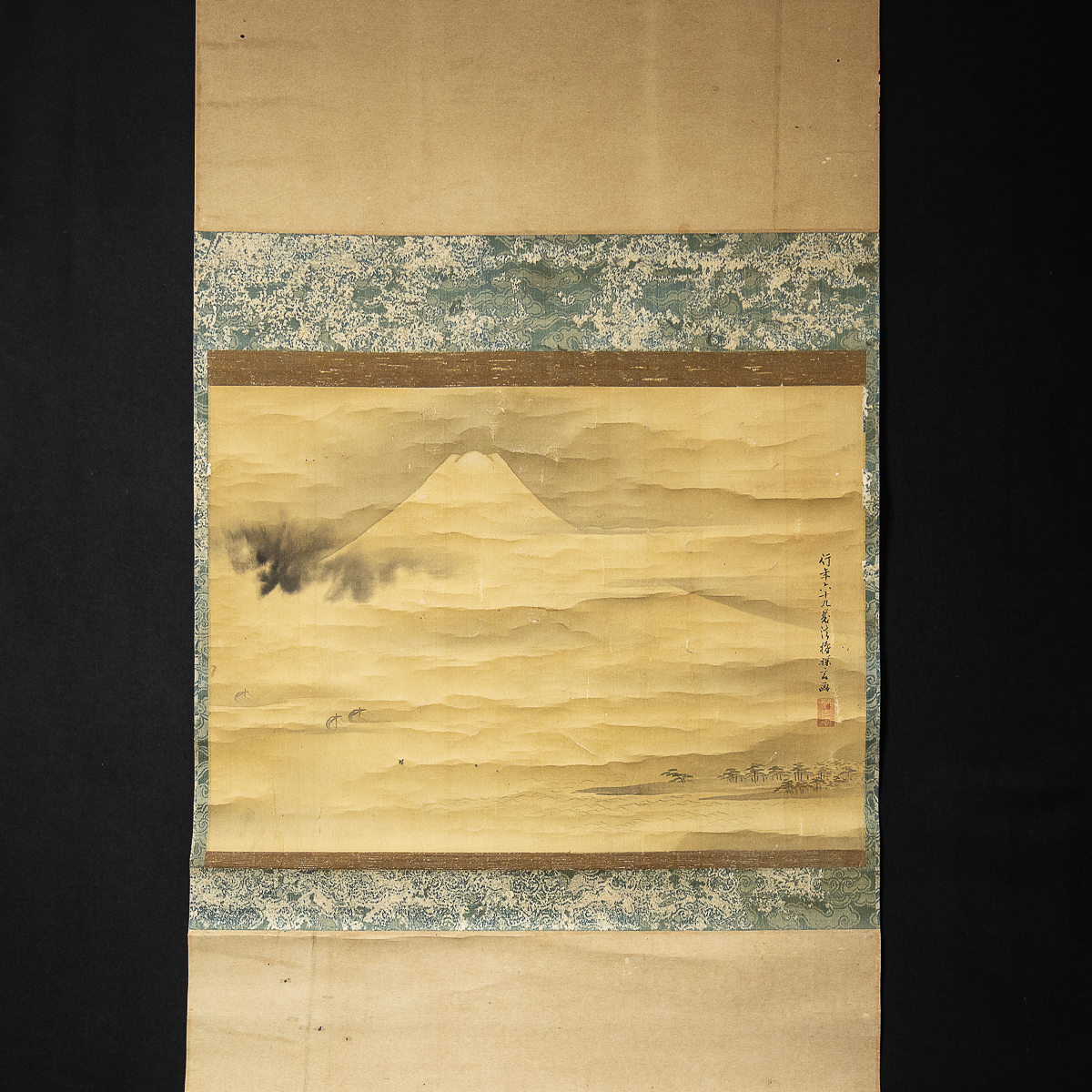 724 [Copie] Kano Tangen Mont Fuji Travaille à l'âge de 69 ans Peintre du shogunat Tokugawa Actif durant la période Bunka Bunsei, peinture, Peinture japonaise, paysage, Fugetsu