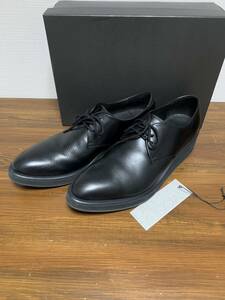 美品☆[LAD MUSICIAN] 定価37,400 PLAIN TOE SHOES プレーントゥシューズ 46 牛革 2119-910 ブラック ラッドミュージシャン