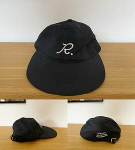 【必見です 激安1点のみ】希少 珍しい帽子 RIKACO SELECTION AUTUMN '94 リカコ セレクション R. ロゴ 刺繍 キャップ ブラック USED 黒