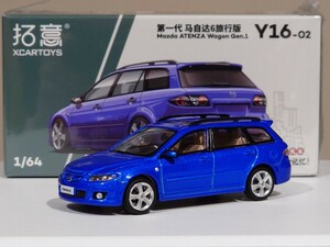 【新品未開封】拓意 XCARTOYS 1/64 MAZDA 6 アテンザ ワゴン【ブルー】