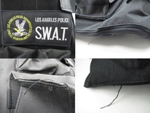 ♪タクティカルベスト ブラック S.W.A.T. LAPD ミリタリー サバゲー♪中古品_画像3