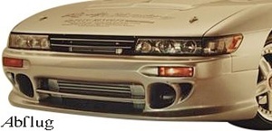 【M's】日産 S13 シルビア CA18/SR20 (1988y-1992y) Abflug フロントバンパー ／／ FRP 未塗装 アブフラッグ エアロ パーツ カスタム 外装