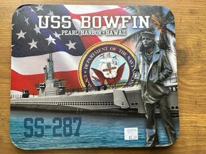 USS BOWFIN PEARL HARBOR HAWAII ハワイ　パールハーバーマウスパッド　パールハーバー限定　新品未使用品