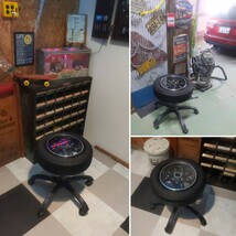 インダストリアル ガレージテーブル 飾り台 ミドルテーブル ローテーブル #GARAGE #TABLE #BASE #ガレージ雑貨 #アメリカンガレージ _画像4