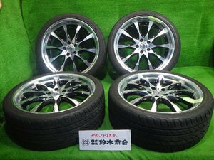 マックストレック FORTIS T5 夏 245/35R20 ワークシュバート SW2-SR 社外 アルミ 20×8J タイヤホイール 4本セット インチアップ カスタム