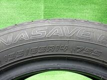 中古 ダンロップ タイヤ 夏 155/65R14 4本 2017年 EC300_画像7