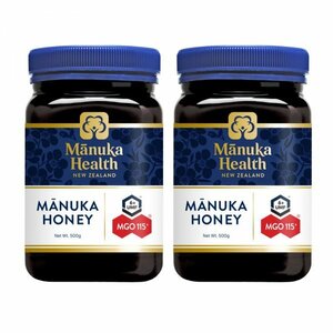 マヌカハニーMGO115+ 500g x 2個セット UMF6+ マヌカヘルス はちみつ 正規品 Manuka health ニュージーランド 国内発送