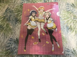 211クリアファイル　ラブライブ！ × ココス コラボ特典　2年生 園田海未 高坂穂乃果 南ことり