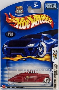 2003 #025 ホットウィール Swoop Coupe スウープ　クーペ Hot Wheels First Edition #13/42 赤 Red レッド