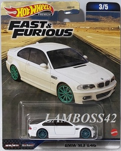 #3 ホットウィール BMW M3 E46 Hot Wheels ワイルド スピード Fast & Furious 2023