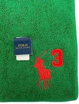 未使用 ラルフローレン ハンドタオル ハンカチ 刺繍　ポニー　グリーン　ミニタオル 　Polo Ralph Lauren 【中古】_画像3