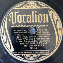 Billie Holiday / Vocalion 78rpm / Let's Call A Heart A Heart / ビリー・ホリディ_画像1