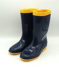 ジュニア レインブーツ 長靴 雨靴 軽量 防寒 日本製 アキレス トレンチボーイ 003 ネイビー 21.5cm_画像1