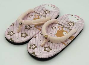  pain . becomes difficult nose . flower . light weight Sanrio shuga-ba needs girl zori Sand sandals setta festival yukata jinbei slip prevention attaching 21cm